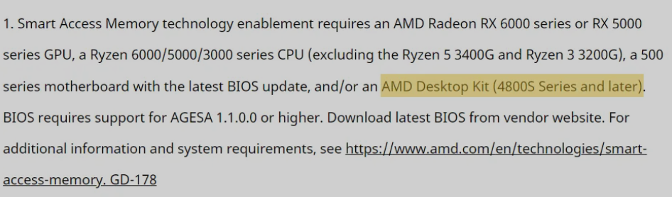 AMD 確認(rèn)有 4800S 主板套件，支持 SAM 技術(shù)：消息稱一季度發(fā)布，最高支持 RX 6600 顯卡