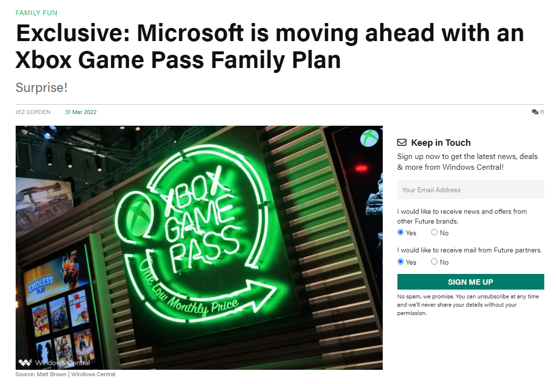 消息稱(chēng)微軟將為 Xbox 推出 XGP 家庭會(huì)員，五個(gè)人組團(tuán)買(mǎi)更劃算