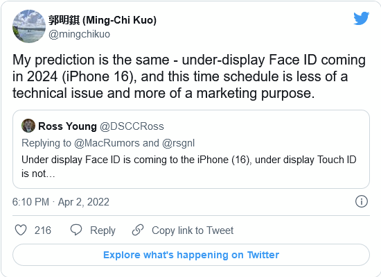 iPhone 14外形曝光 基本沒(méi)跑：蘋果準(zhǔn)備新驚喜 屏下Face ID上陣