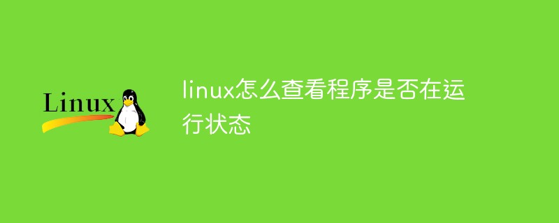 linux怎么查看程序是否在運(yùn)行狀態(tài)
