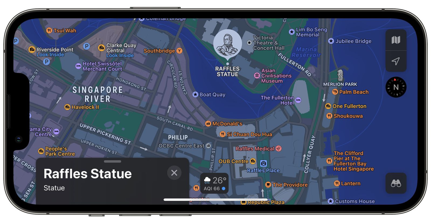 重新設(shè)計后，蘋果地圖 Apple Maps 現(xiàn)已支持德國和新加坡