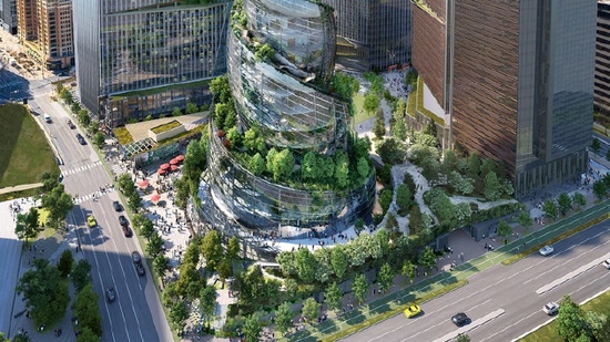 亞馬遜第二個(gè)總部螺旋塔樓獲批，預(yù)計(jì) 2025 年完成建設(shè)