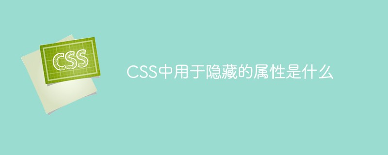 CSS中用于隱藏的屬性是什么