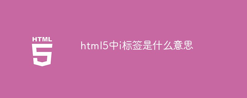 html5中i標簽是什么意思
