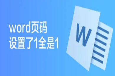 word頁碼設置了1全是1 word怎么自動編頁碼
