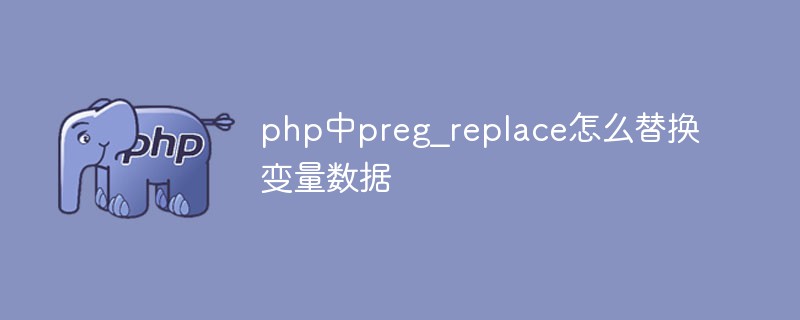 php中preg_replace怎么替換變量數(shù)據(jù)
