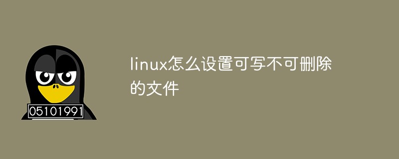 linux怎么設(shè)置可寫不可刪除的文件