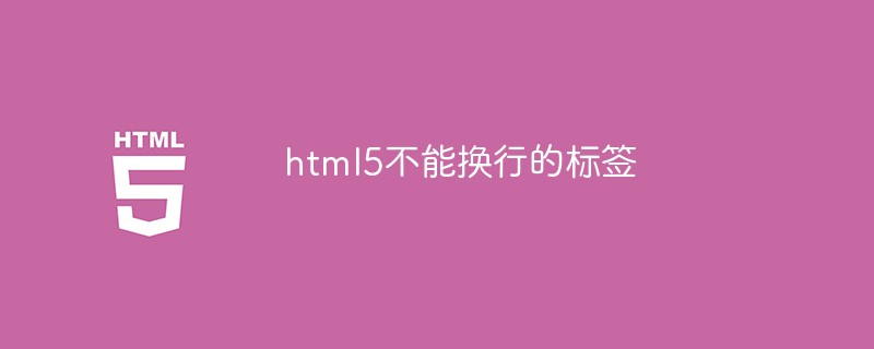 html5不能換行的標簽