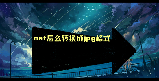 nef怎么轉(zhuǎn)換成jpg格式 nef轉(zhuǎn)換成jpg格式的方法