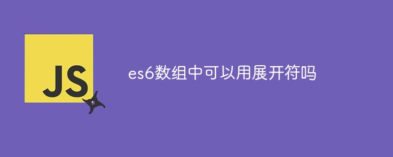 es6數(shù)組中可以用展開(kāi)符嗎