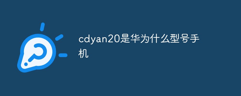 cdyan20是華為什么型號手機