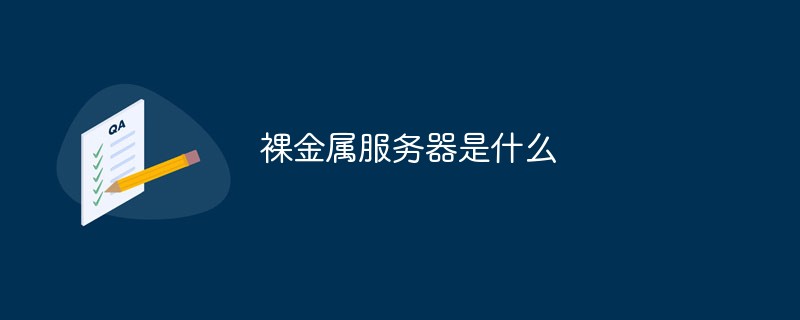 裸金屬服務(wù)器是什么