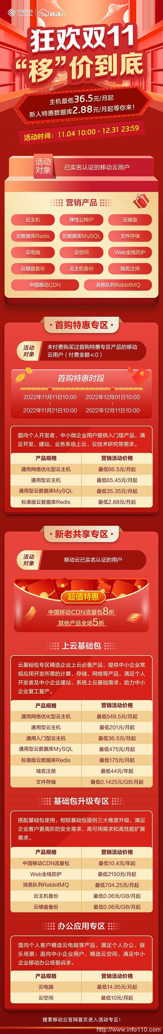 移動云雙十一大促！全年上云體驗最佳時機！沖！