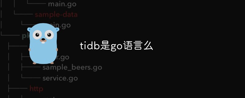 tidb是go語(yǔ)言么