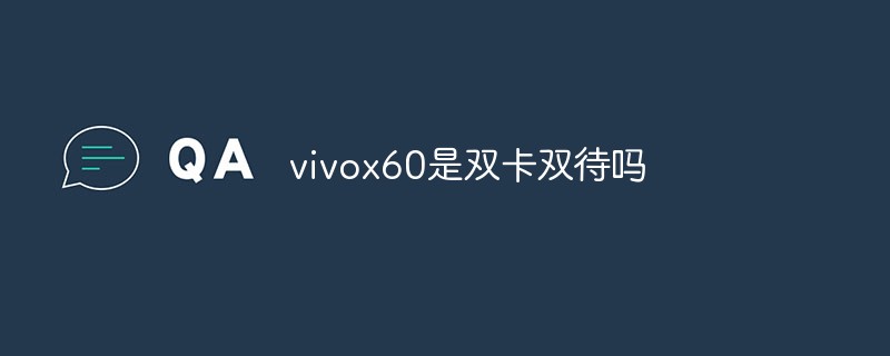 vivox60是雙卡雙待嗎