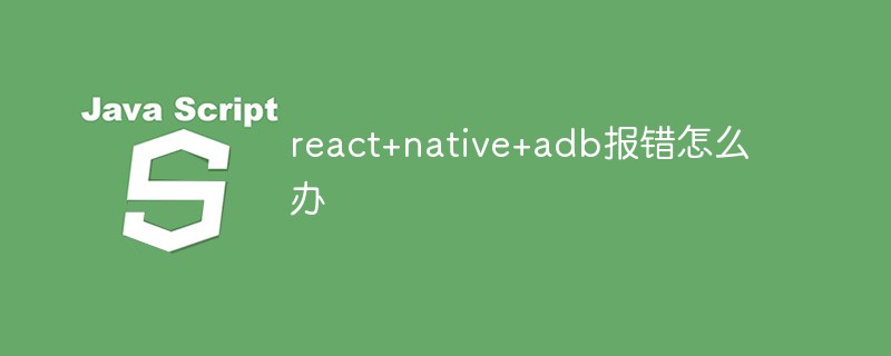 react+native+adb報錯怎么辦