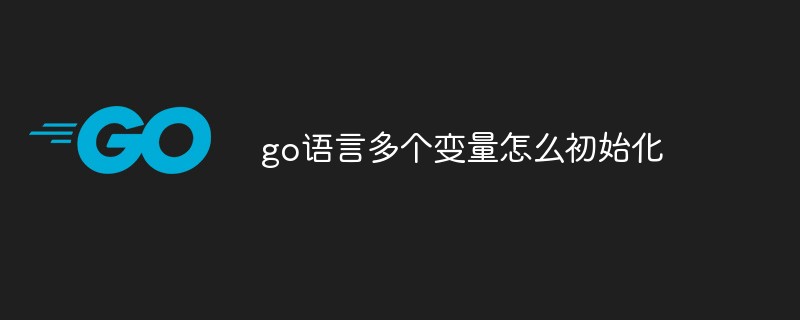 go語(yǔ)言多個(gè)變量怎么初始化
