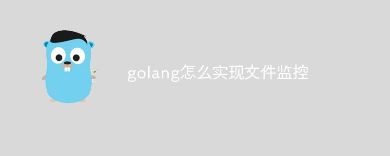 golang怎么實(shí)現(xiàn)文件監(jiān)控