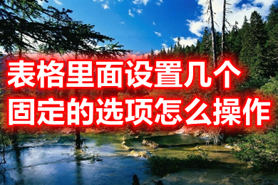 表格里面設(shè)置幾個(gè)固定的選項(xiàng) excel表格設(shè)置幾個(gè)固定的選項(xiàng)的方法介紹