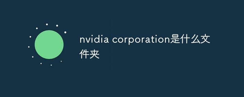 nvidia corporation是什么文件夾