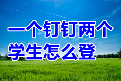 一個(gè)釘釘兩個(gè)學(xué)生怎么登 釘釘可以一個(gè)賬號(hào)登錄兩個(gè)設(shè)備嗎