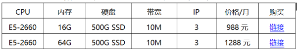華納云物理機(jī)優(yōu)惠活動，E5-2660 8核16線程香港服務(wù)器988元/月起