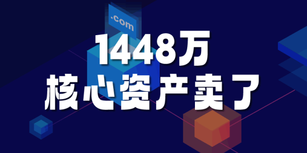 1448萬:帝恩思把核心資產(chǎn)DNS.COM域名賣了